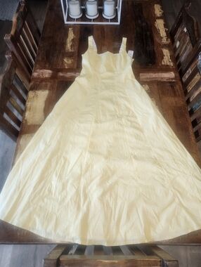 NEW Abercrombie & Fitch Yellow Midi Dress